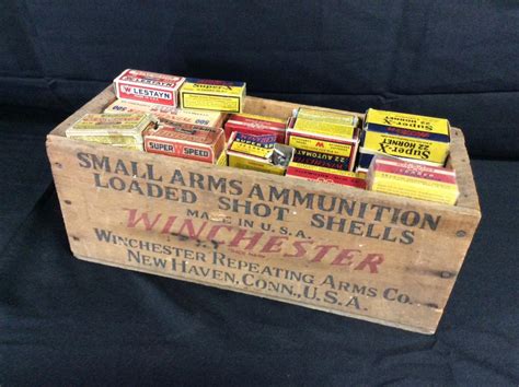 winchester ammo box metal|vintage winchester ammo cartridges.